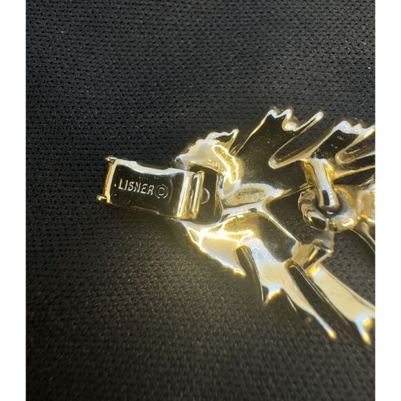 Stunning Vintage 1950s Lisner Leaf Spray Link Bracelet - Picture 4 of 7